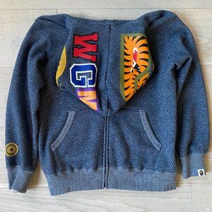 BAPE KIDS - Zippered Hoodie Size 10-12Y